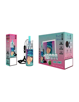 Original RandM Tornado 10000 Plus Puffs 20ml Large Capacity Vape Pen Device Kit (Free Shipping)